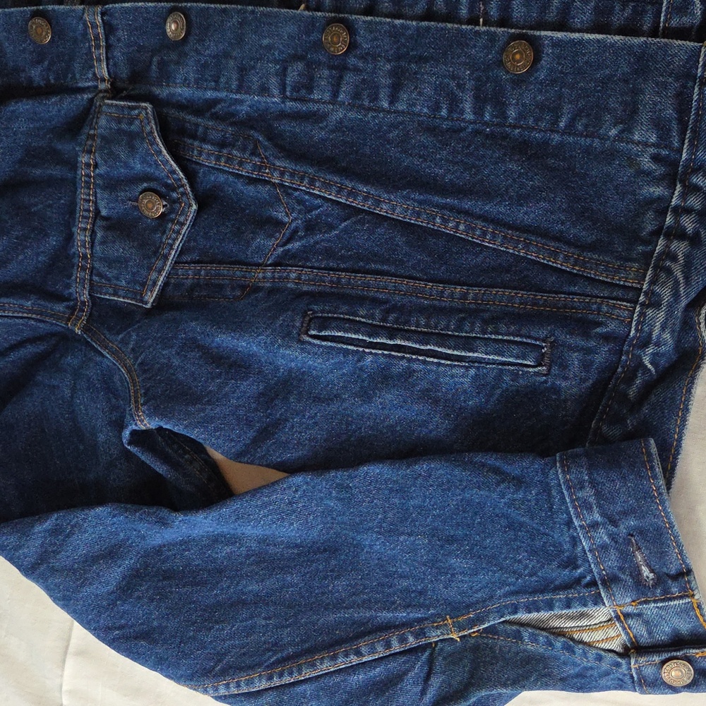 Levi Classic Vintage Blue Denim Jacket 46 L Womens Large - Picture 4 of 9